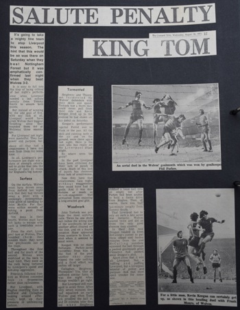 Press report from Adrian Killen's scrapbook